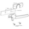 Window Fastener Right Hand Black