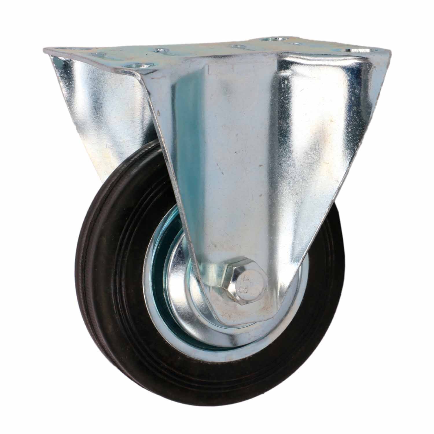 Rubber Fixed Castor