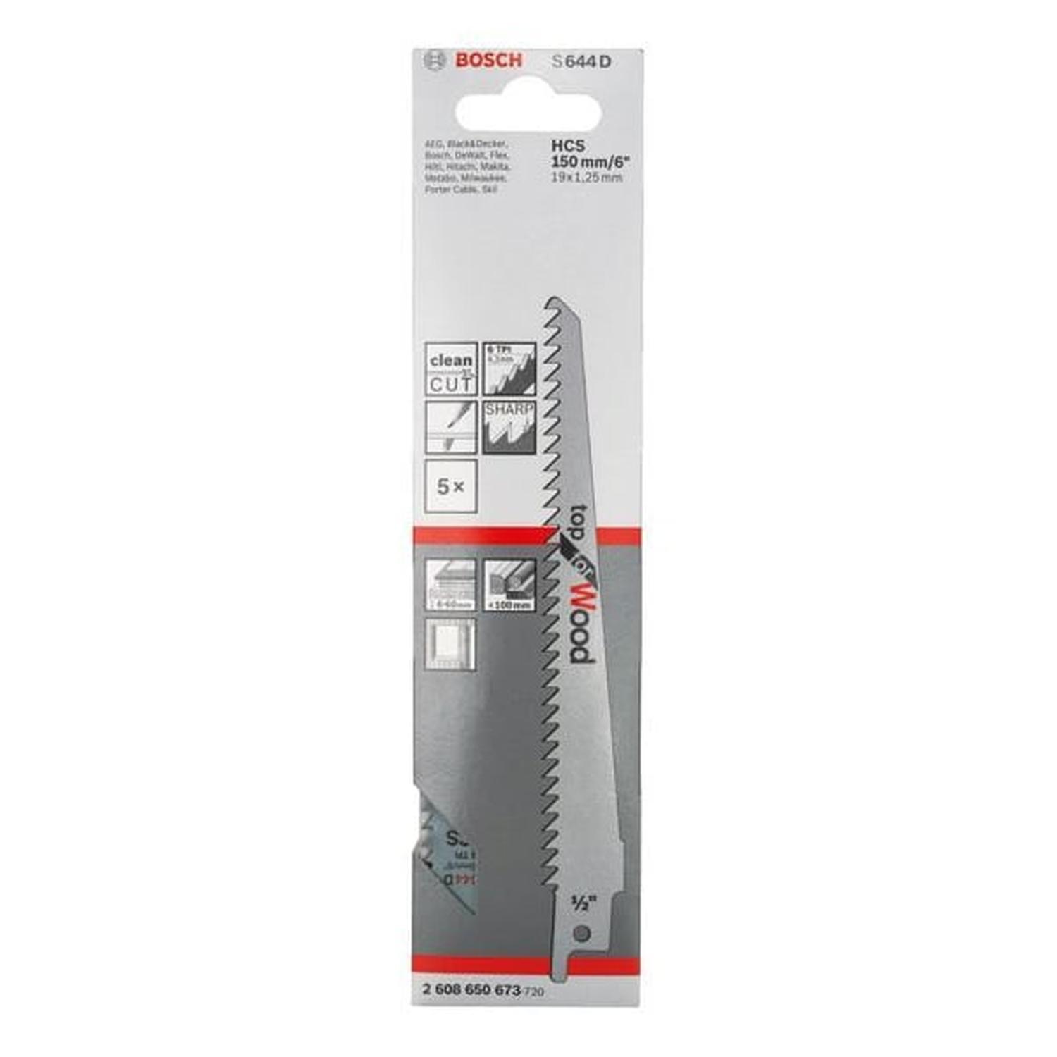 Recip Blade Specialist Wood 5PK 150mm