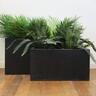 Terrazzo Trough Pot L Black