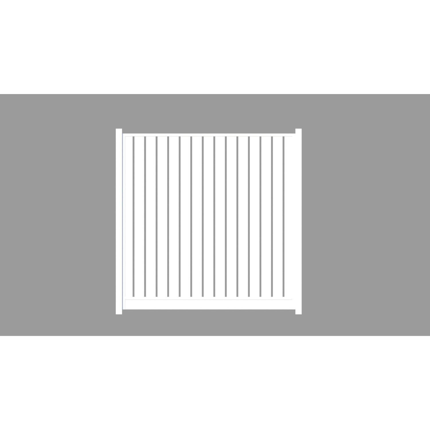 VistaWall VERTICAL Slat Panel H:1800mm W:1800mm Frost