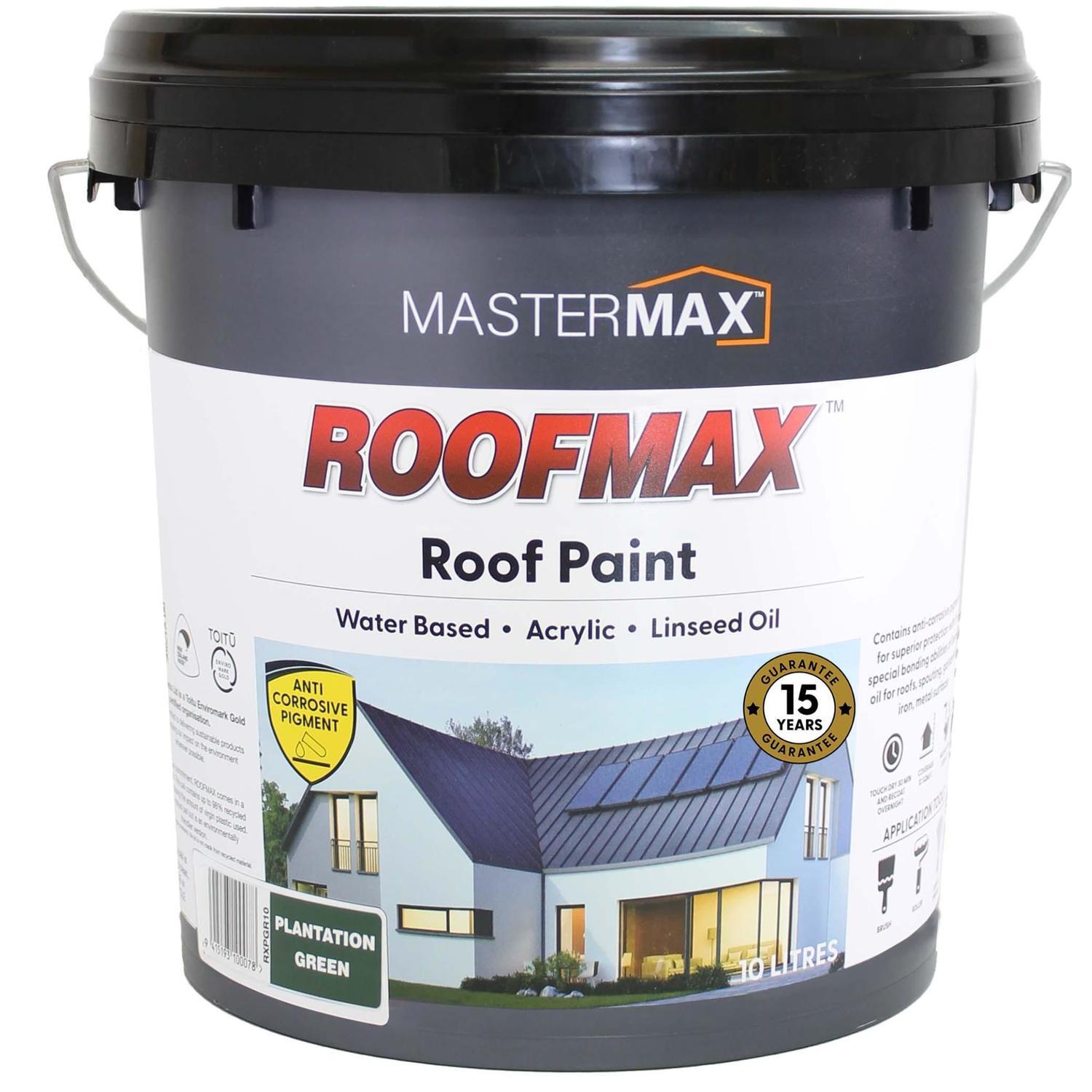 Roof Paint Anti Corrosive and Linseed Oil 10L Plantation Green