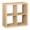 Luxe 2x2 Organiser Cube H: 760 mm, W: 760 mm, D: 340 mm Oak