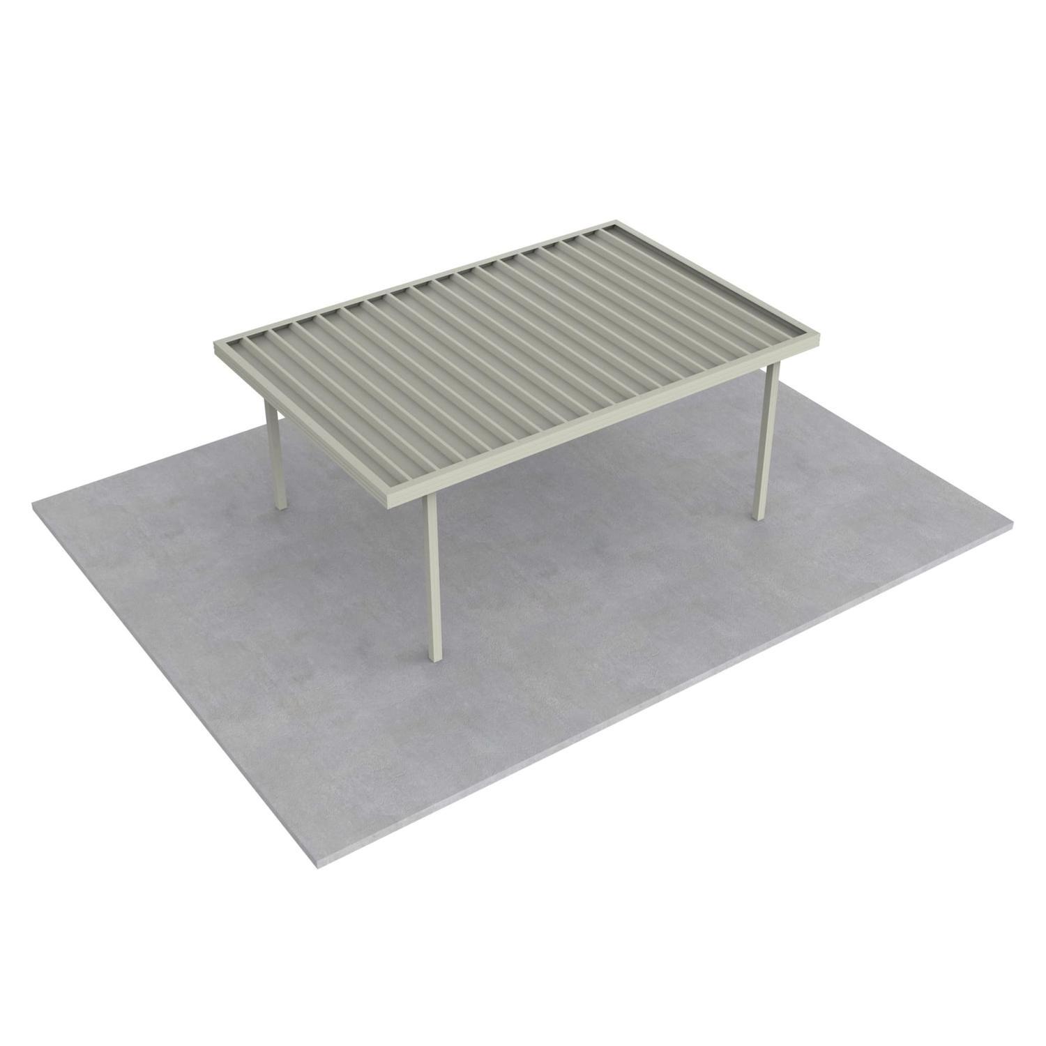 Single Carport L: 5450mm, W:3600mm, H:2100mm Titania