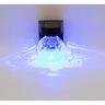 Glass Crackle Ball Colour Changing Wall Light 85mm White