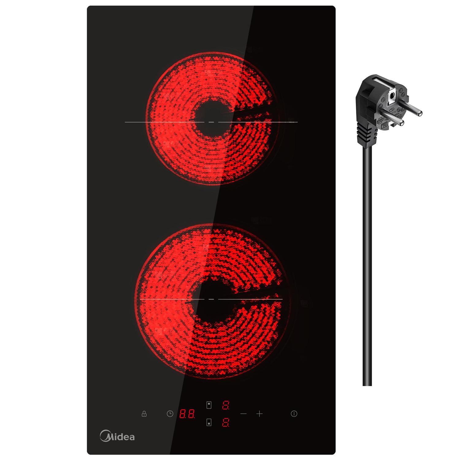 30cm Ceramic Cooktop Black Glass