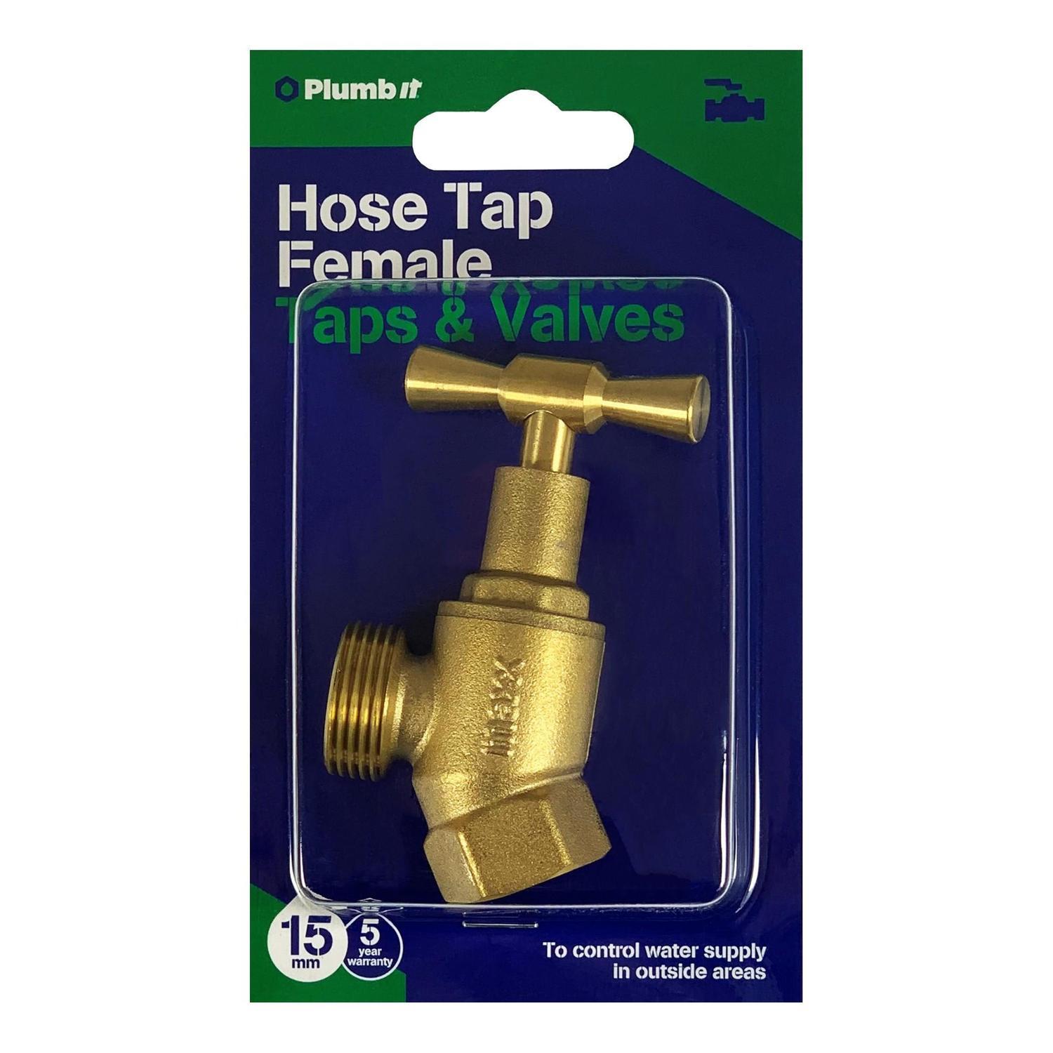 Standard Hose Tap Female 15 mm Brass