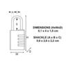 Combination Brass Padlock 40mm