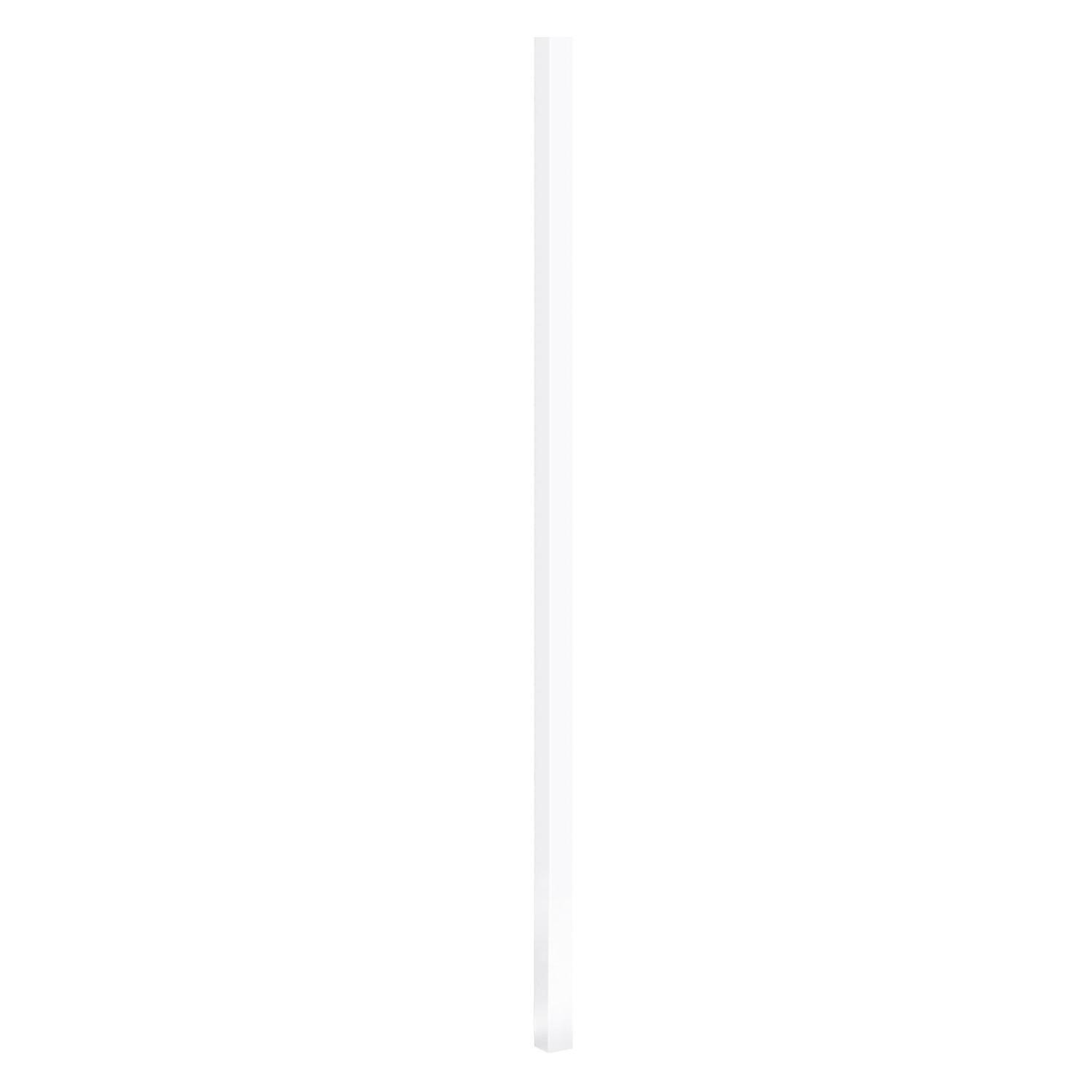 Aluminium Inground Fence Post H: 2100mm, W:60mm, D:60mm White