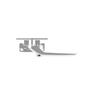 Window Handle Timber Locking Right-Hand Face Fix 107mm White