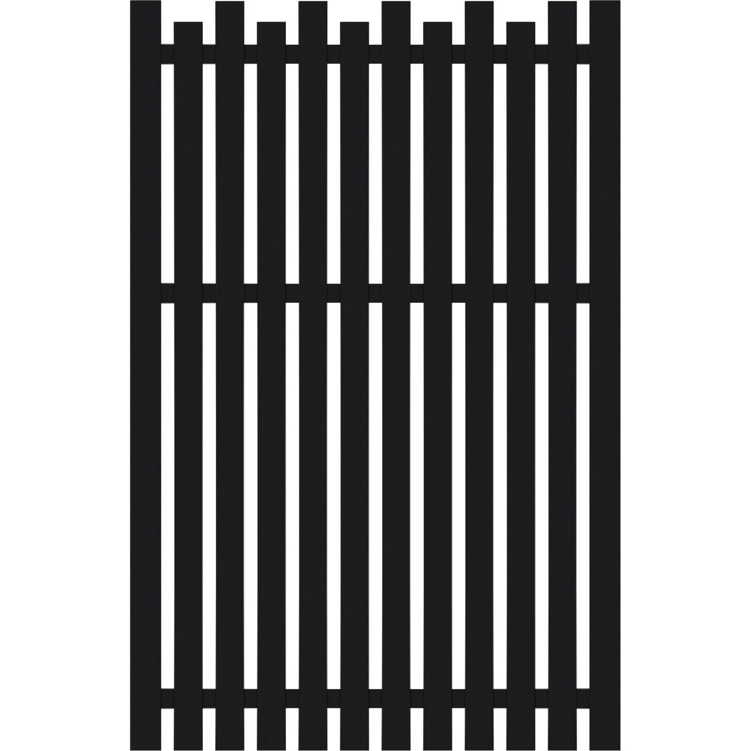 Belle Aluminium Adjustable Gate Kitset H: 1800mm W: 1180mm Black