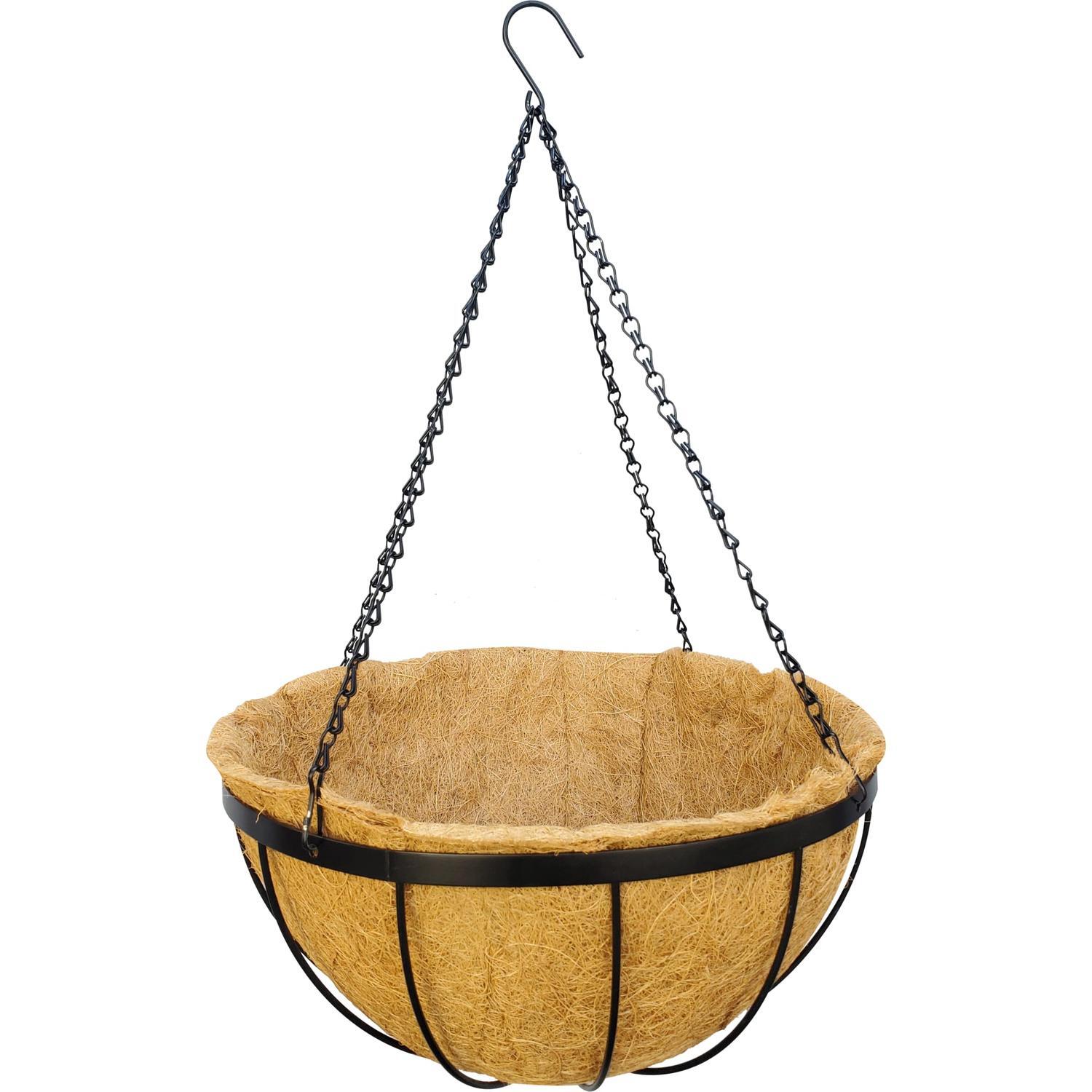 Georgian Hanging Basket 40cm Black