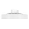 Flushmount Ceiling Fan with Integrated LED Light.  521mm Diameter.