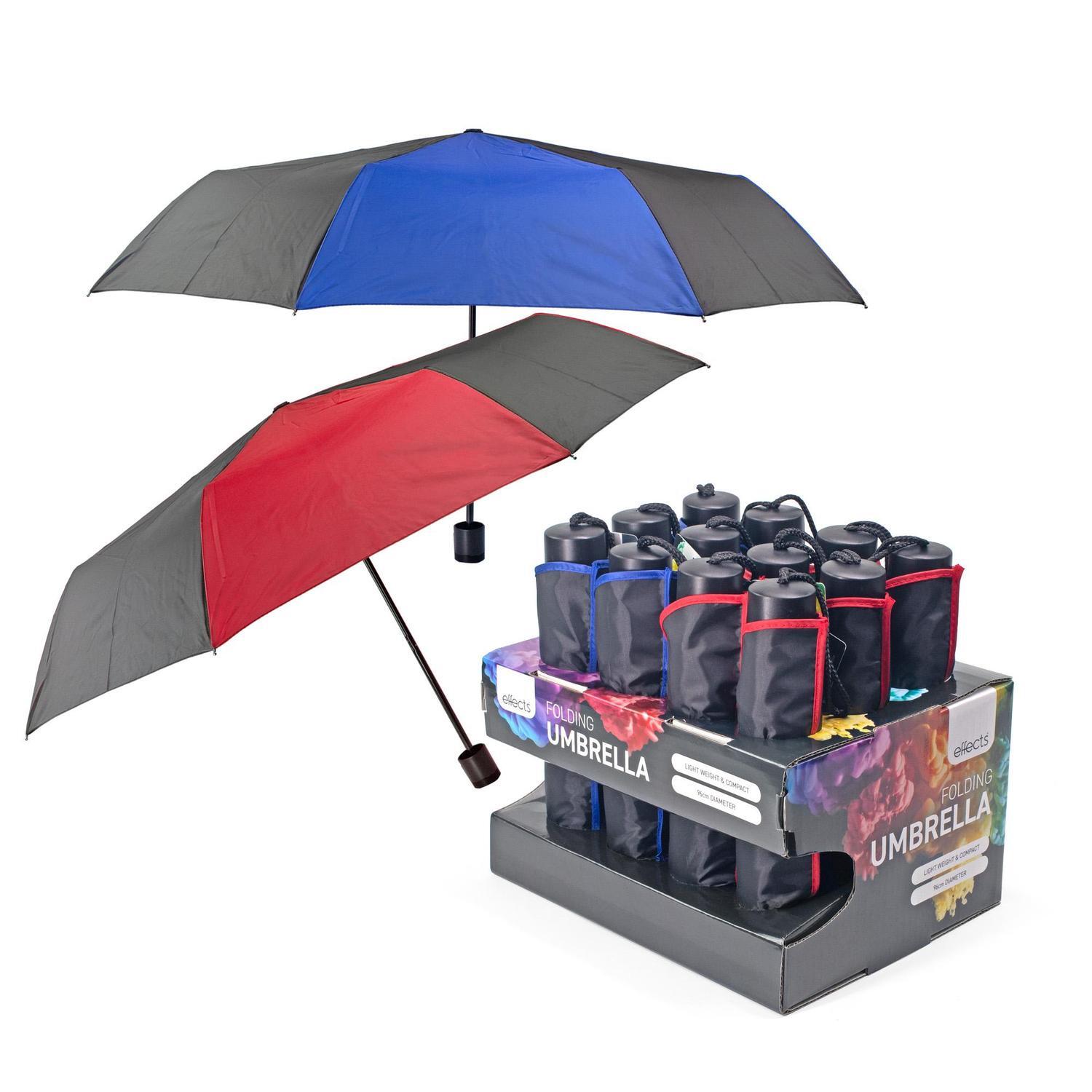 Folding Umbrella 950mm Assorted Colours