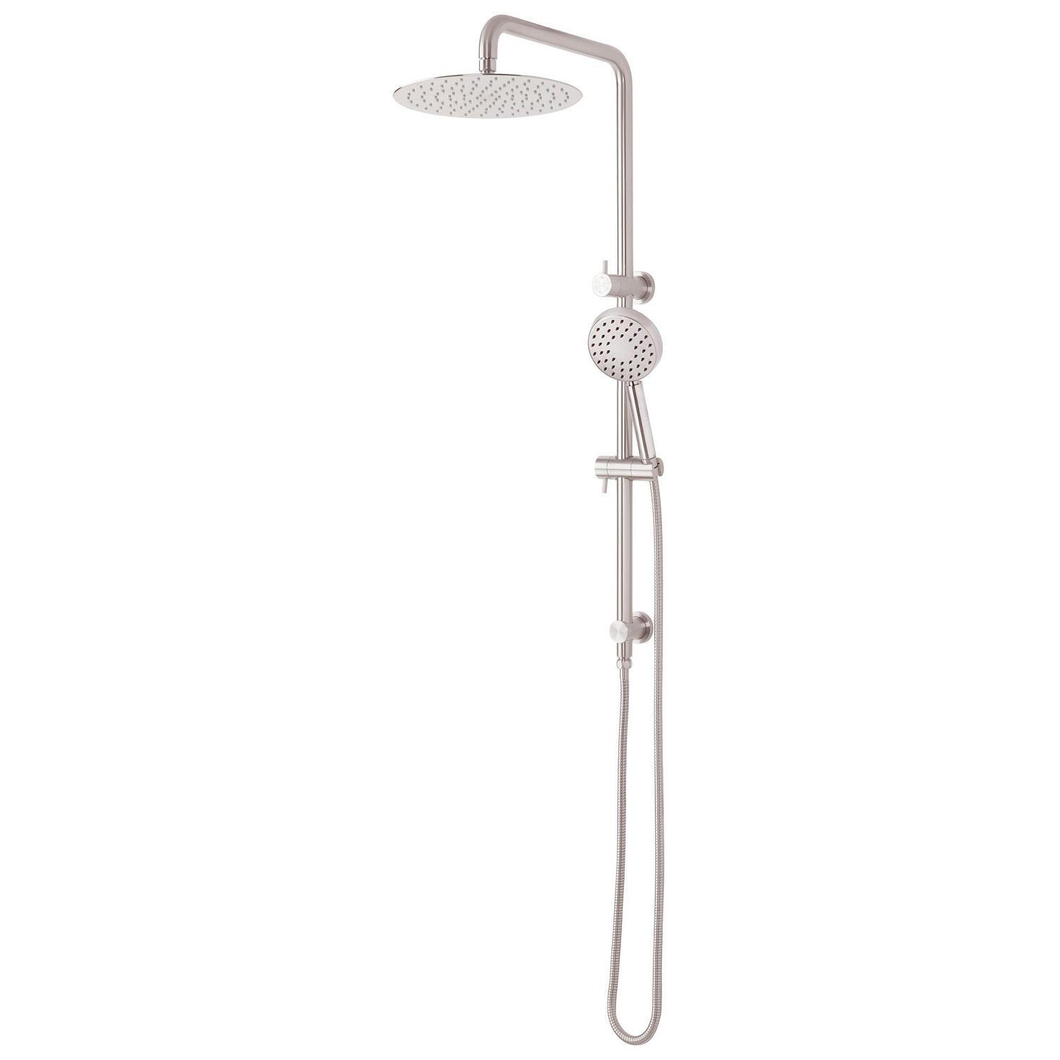 Double Head Shower  Brushed Stainless 316