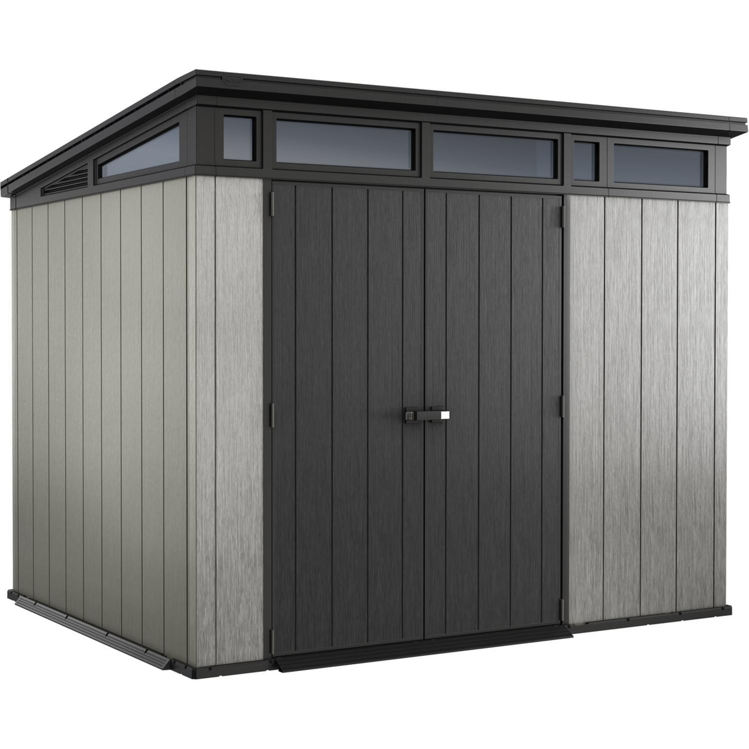 Shed H:2260mm, W:2790mm, D:2180mm Deco Grey
