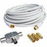 Satellite or UHF Aerial Extension Kit 10m Blue