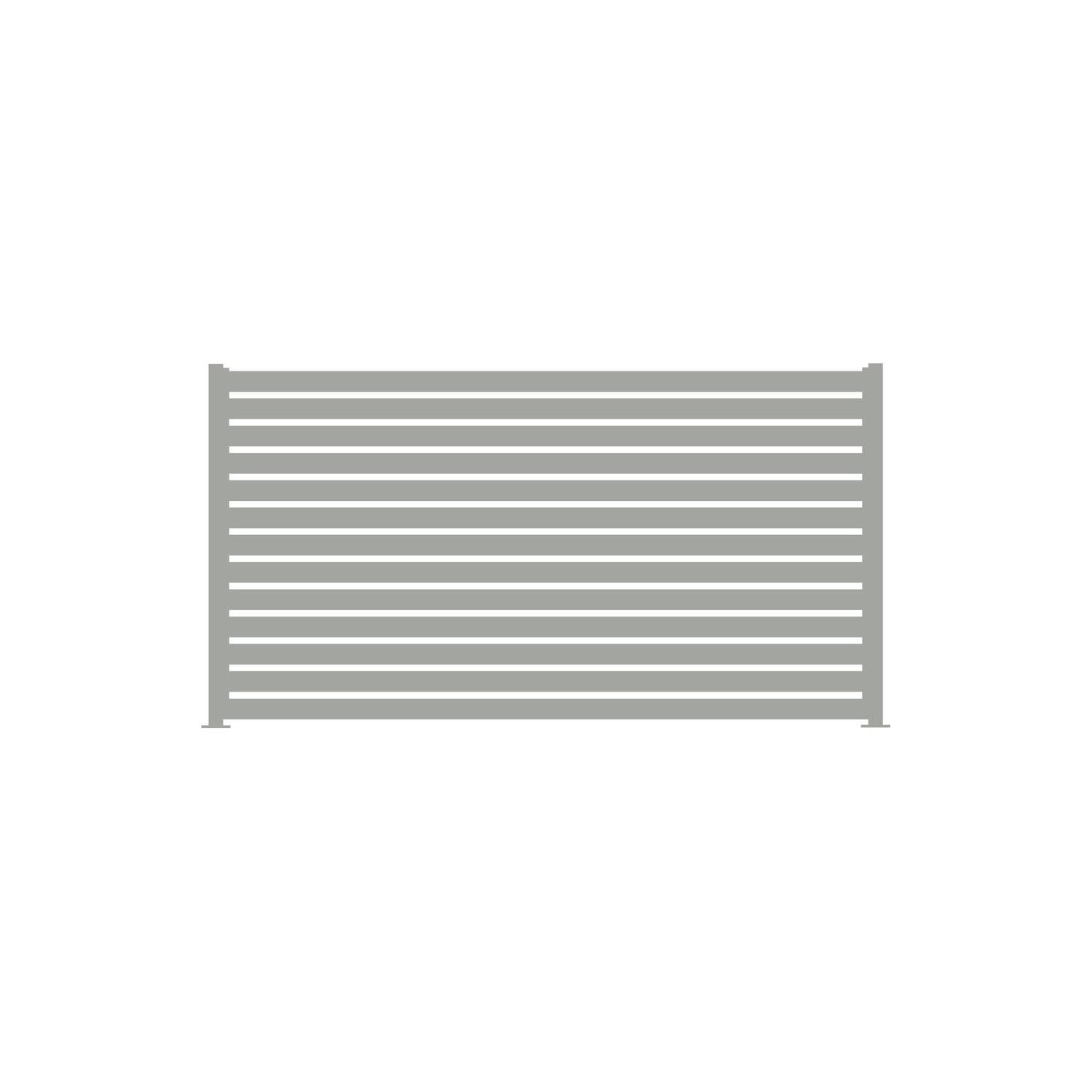 Fence Panel W: 2350mm H: 1500mm Gull Grey