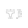 Tempe Cabinet Knob Matte Black Finish