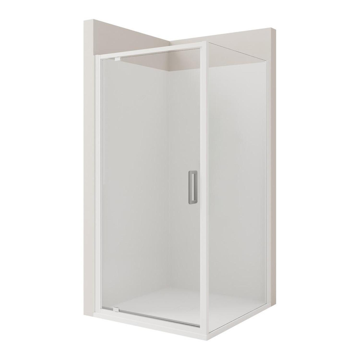 2 Side Flat Wall Shower 900 x 900mm Chrome