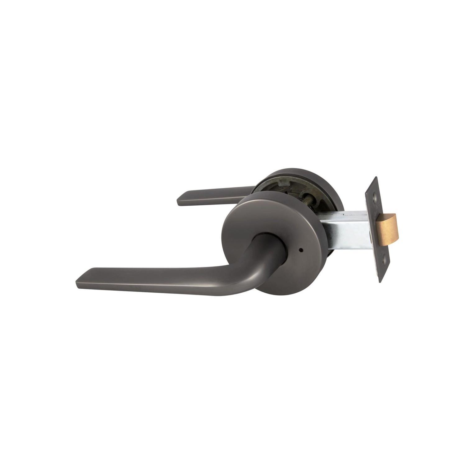 Medio Plus Series Sierra Privacy Lever Set with QuickFix Graphite