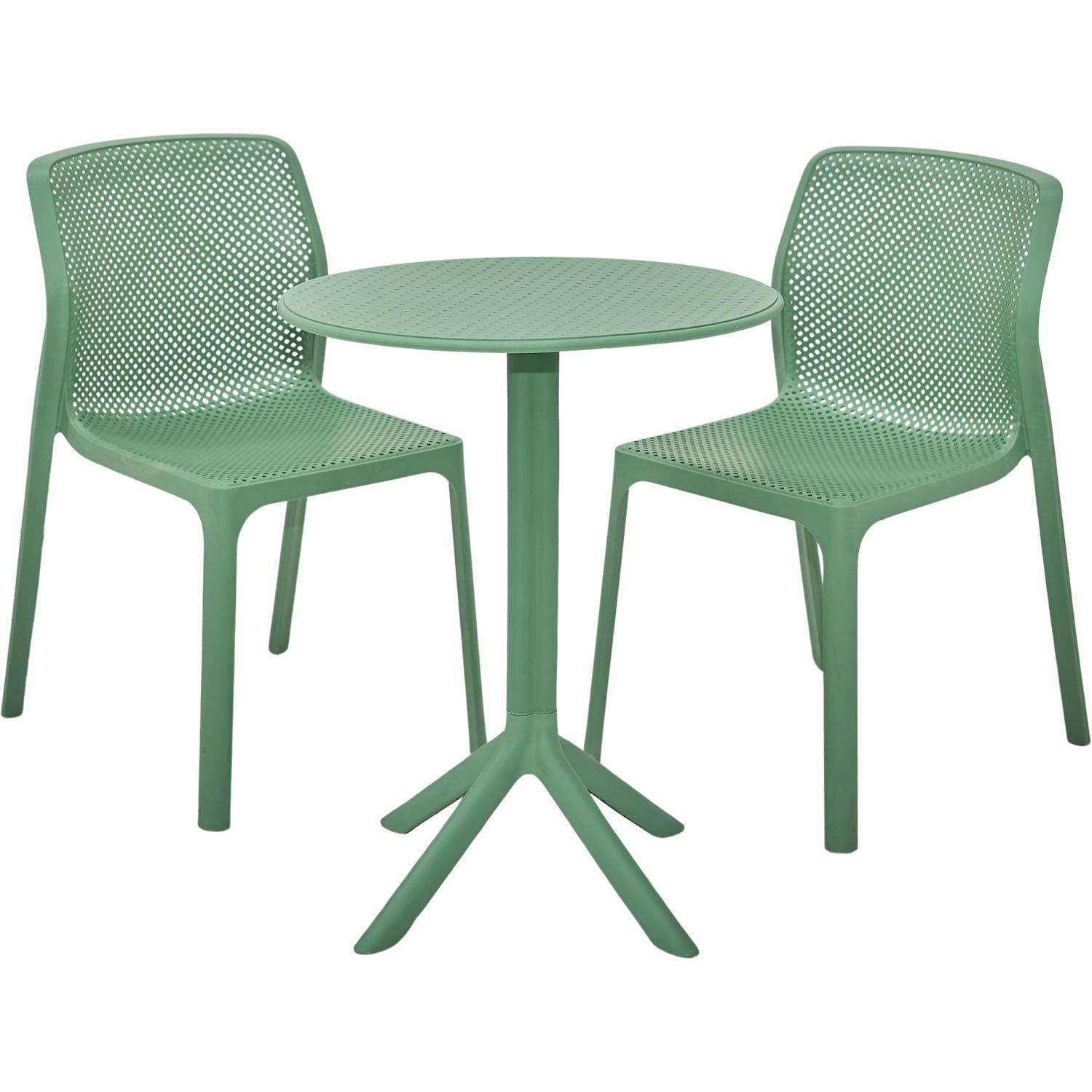 Outdoor Bistro Setting 3 Piece Avocado