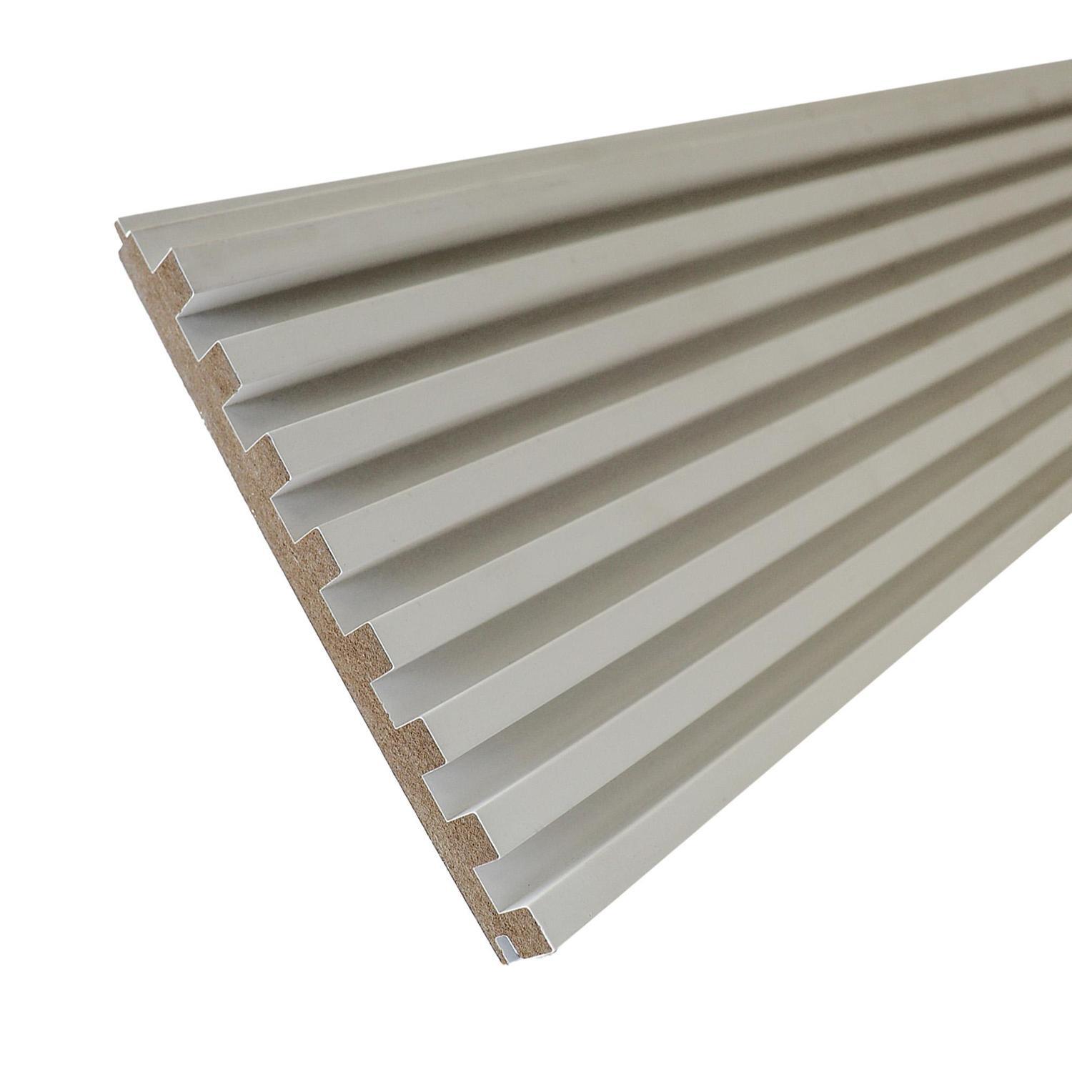 MDF Panel Fluted Small W: 170mm, D: 18mm, L: 2.4m White