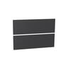 Wall Hung Vanity Cabinet Handleless Drawer Front Set 750mm Matte Black