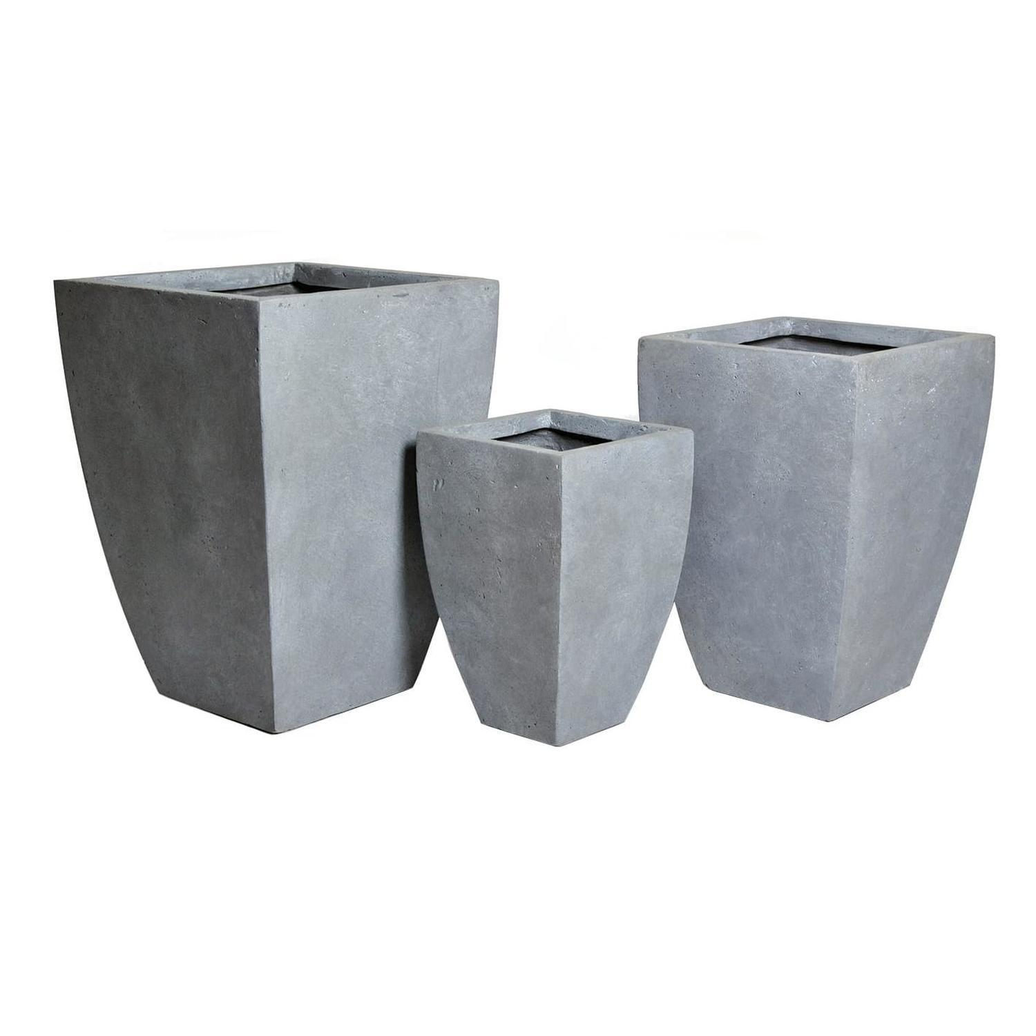 Tapered Cube Clayfibre Pot Large