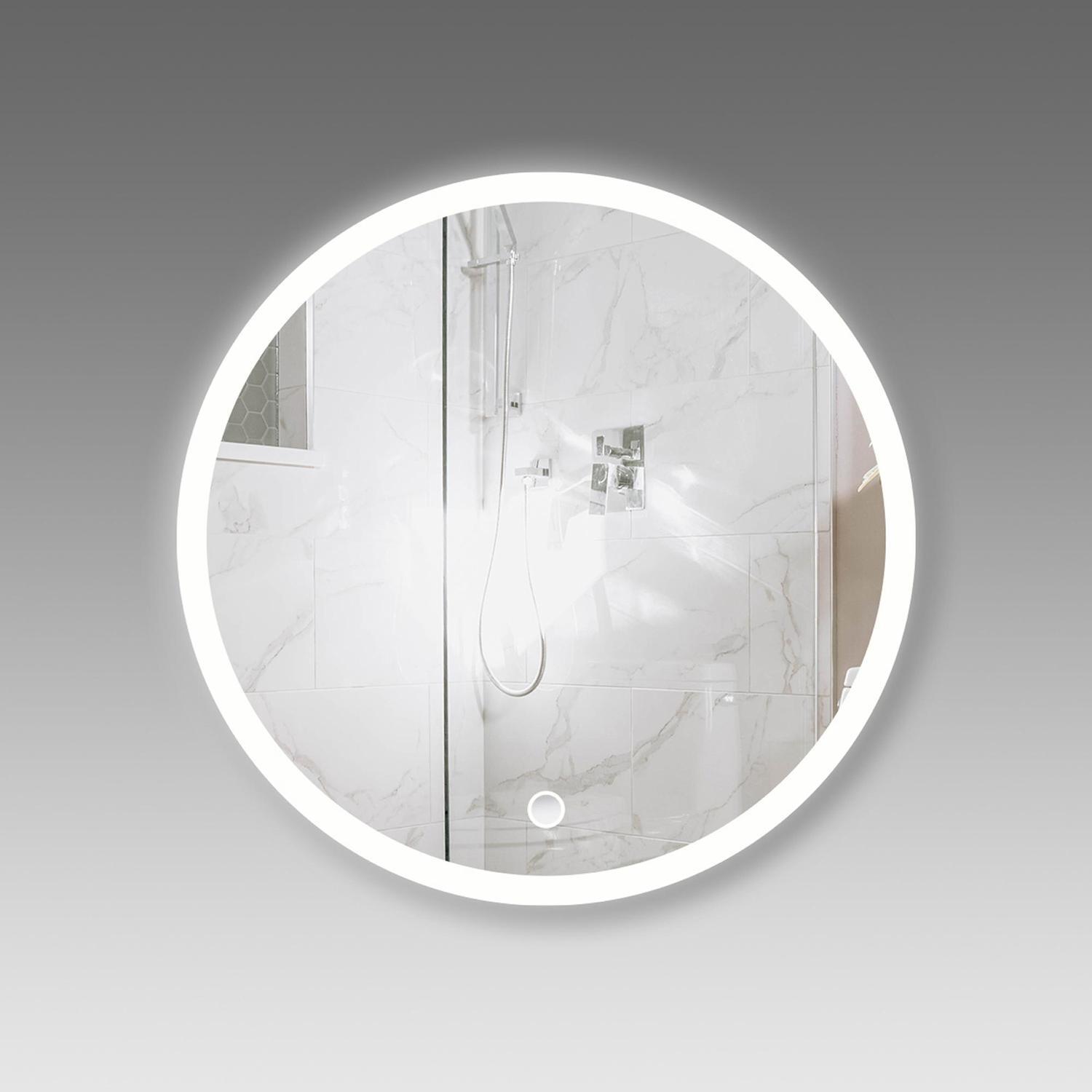 Frost LED Round Mirror With Demister