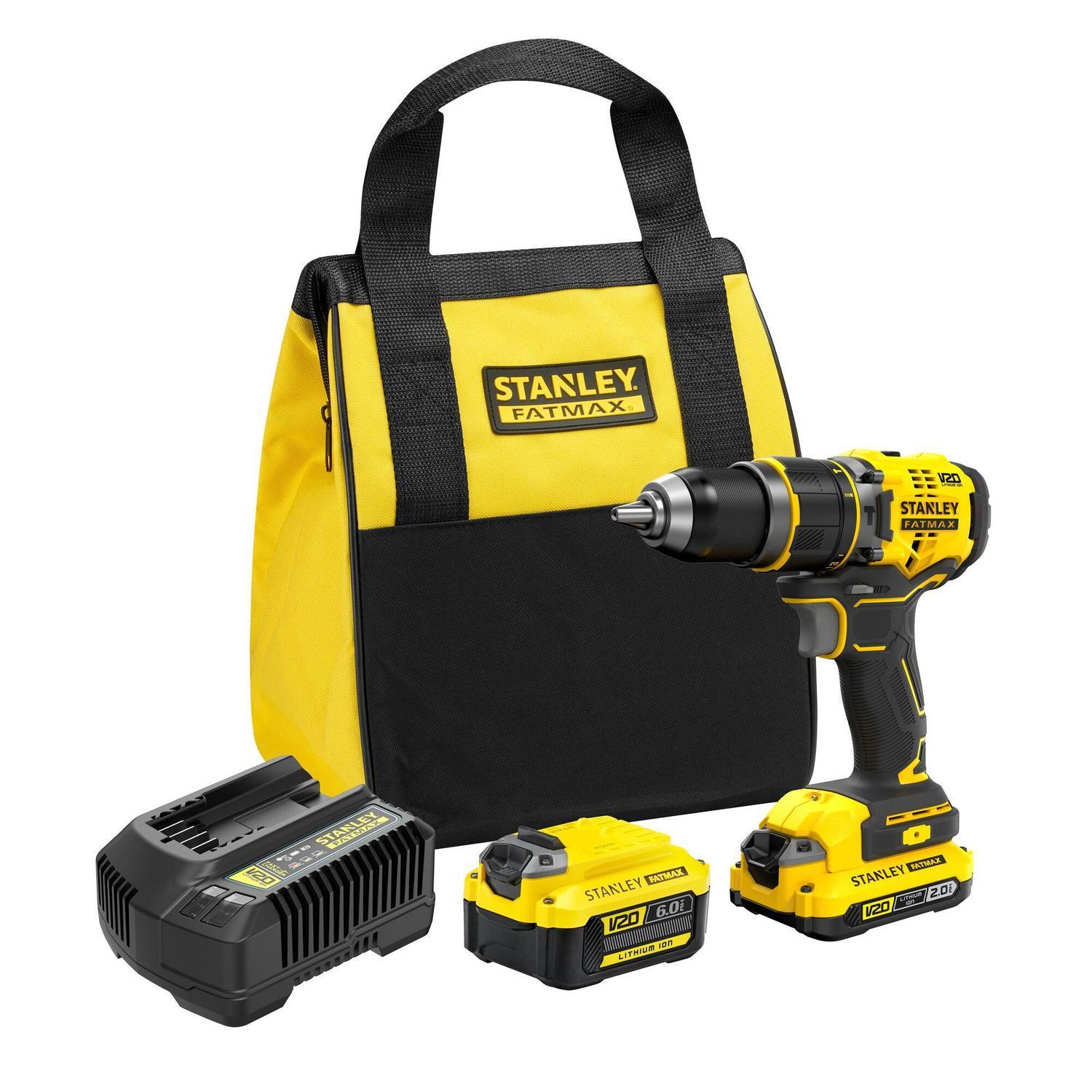 18V Brushless Hammer Drill Kit with 6.0Ah and 2.0Ah Battery
