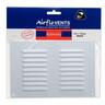 Louvre Vent 225 x 150 mm White