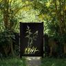 Privacy Screen Gate 1.7m x 0.9m Flax - Black