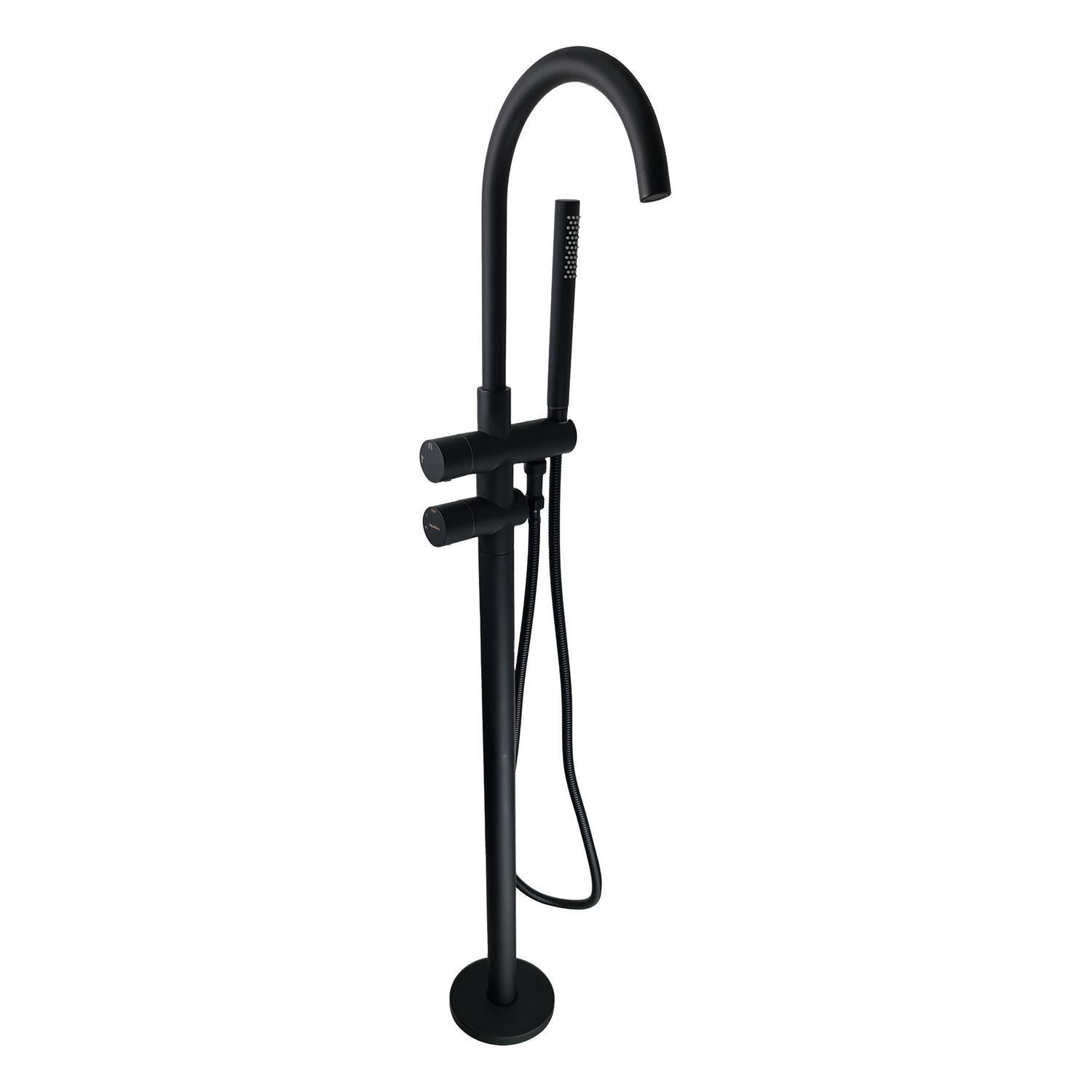 Bath Set with Hand Shower Black