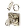 Drawer Lock 15.5mm Nickel