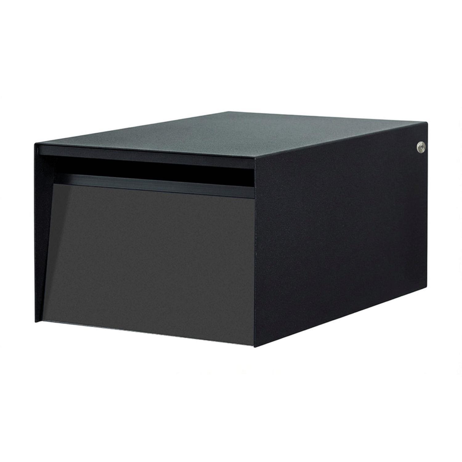 Metal Letterbox  Black/Grey