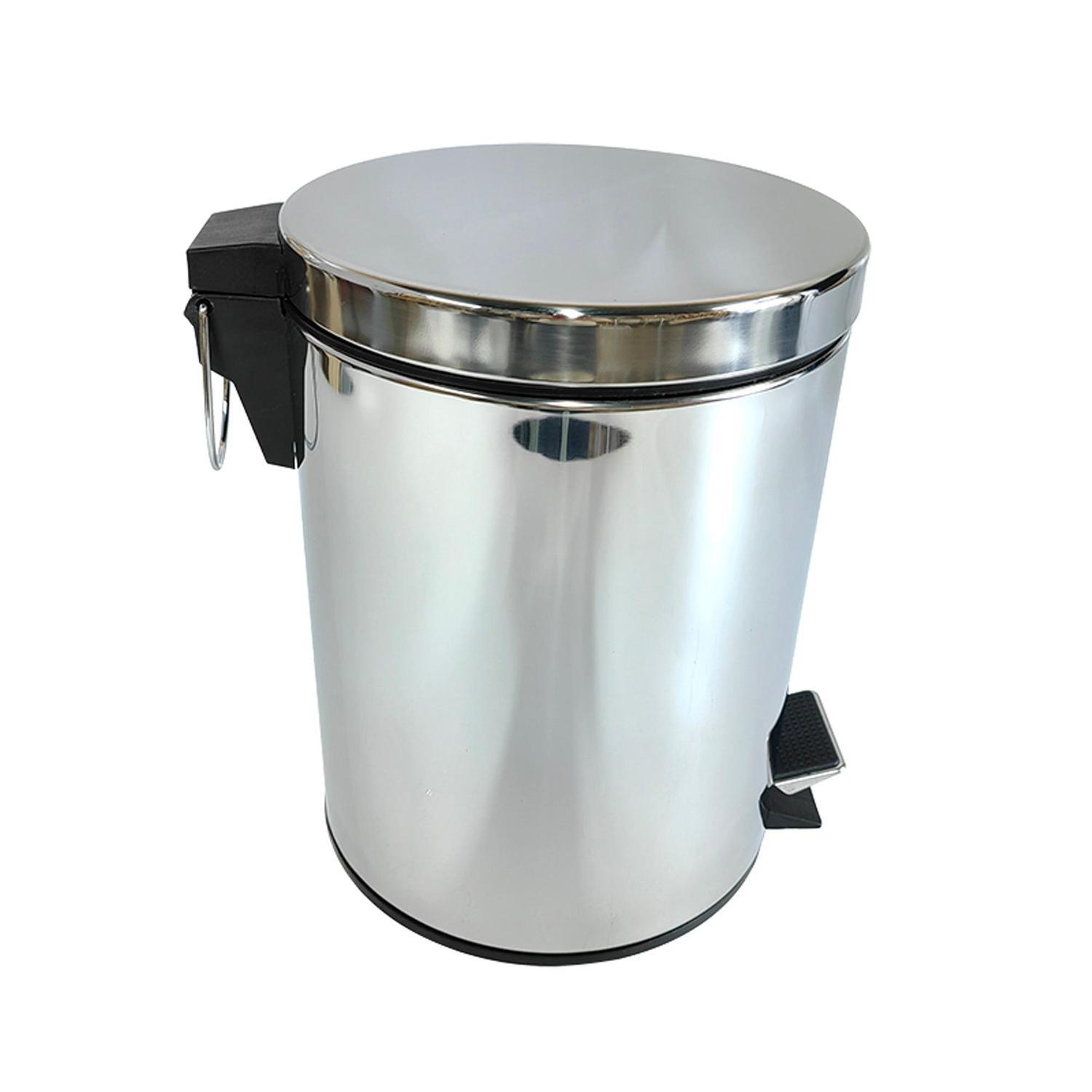 Pedal Bin 20 litre Round Stainless Steel