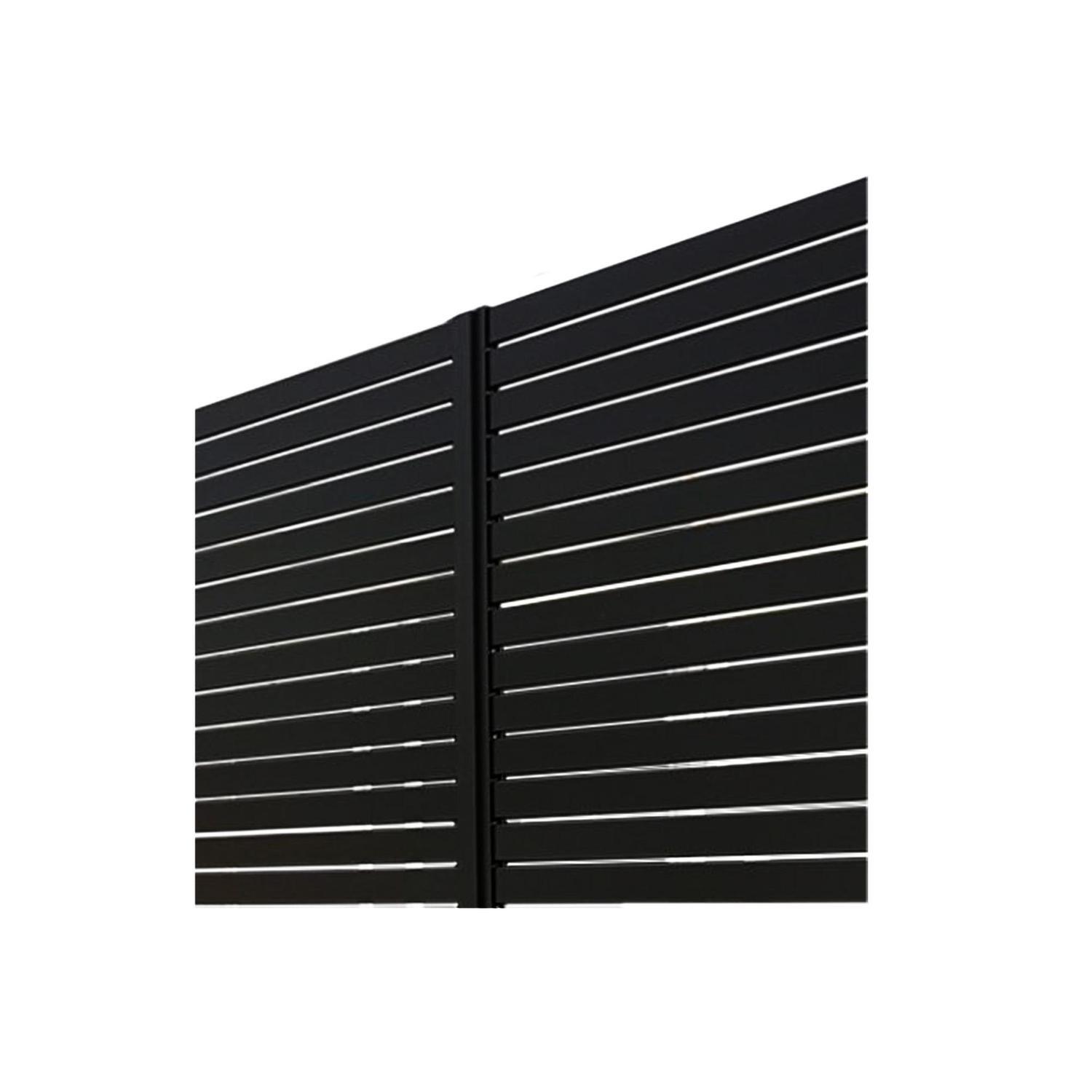 Valla Series 65mm Slat Panel Pack W: 900mm, H: 1800mm Black