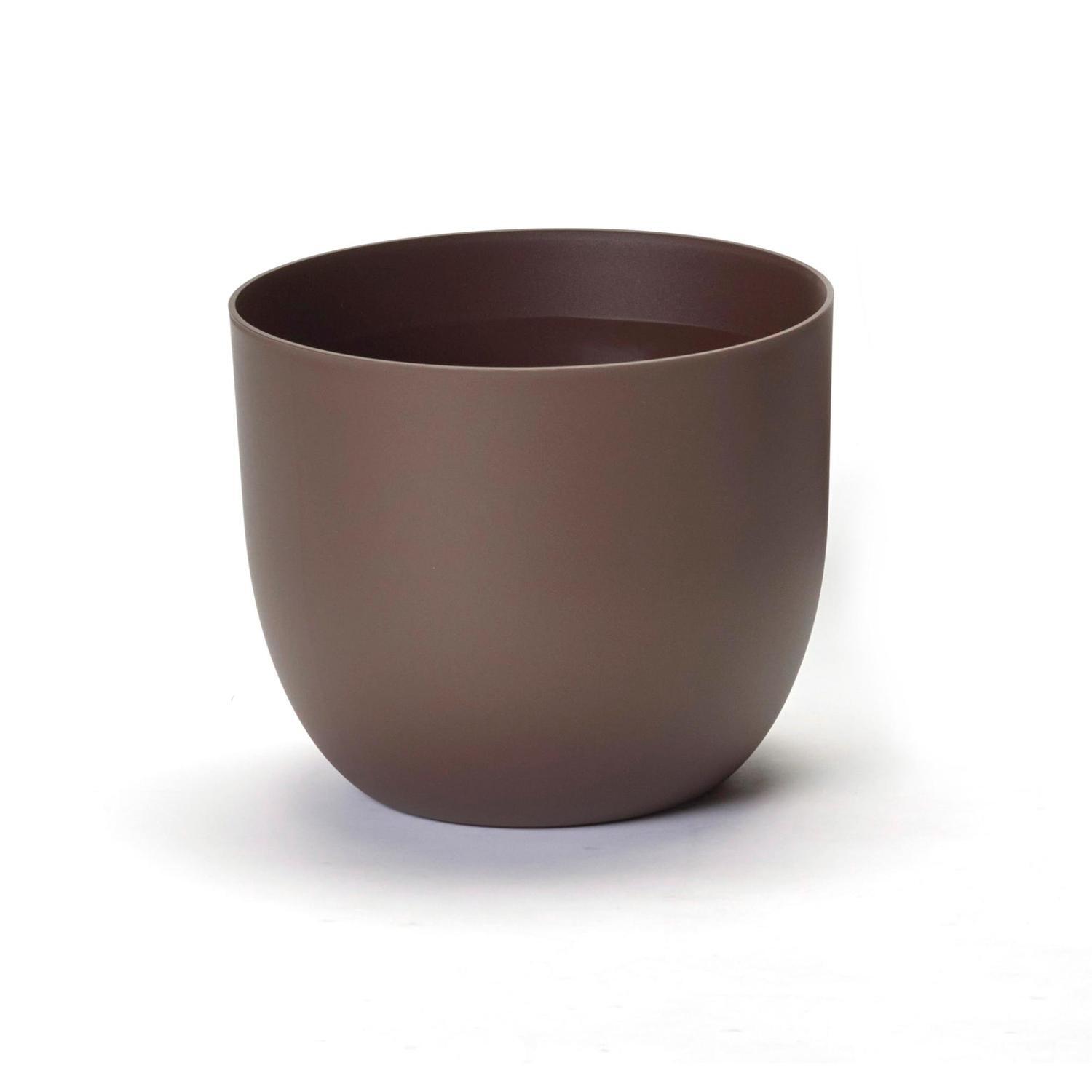 Plastic Rio Cache Pot Rust 35cm