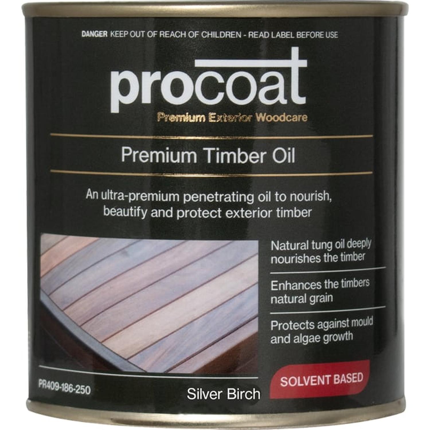 Premium Exterior Timber Oil 250ml Silver Birch