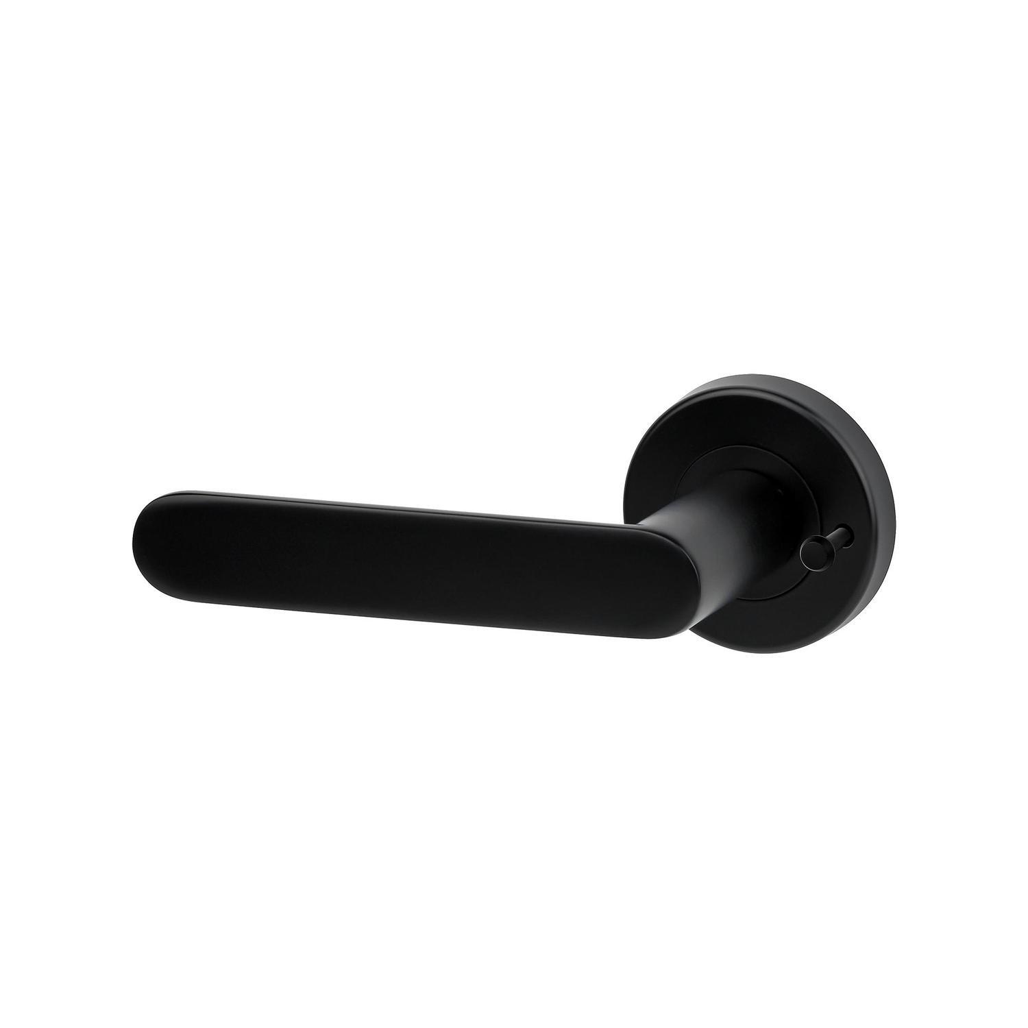 Privacy Lever Handle Set Satin Nickel Finish