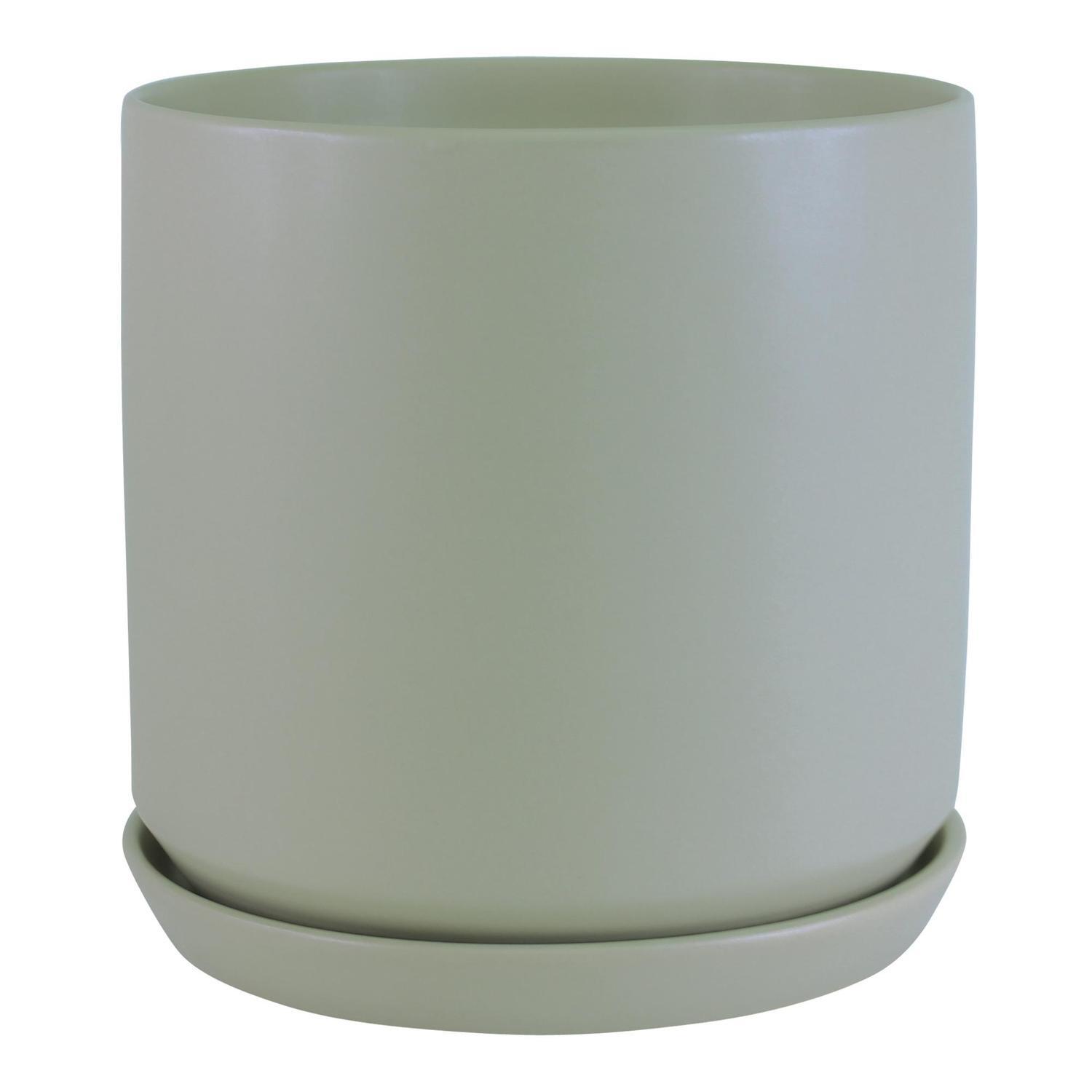 Indoor Adelle Pot and Saucer 6cm Sage