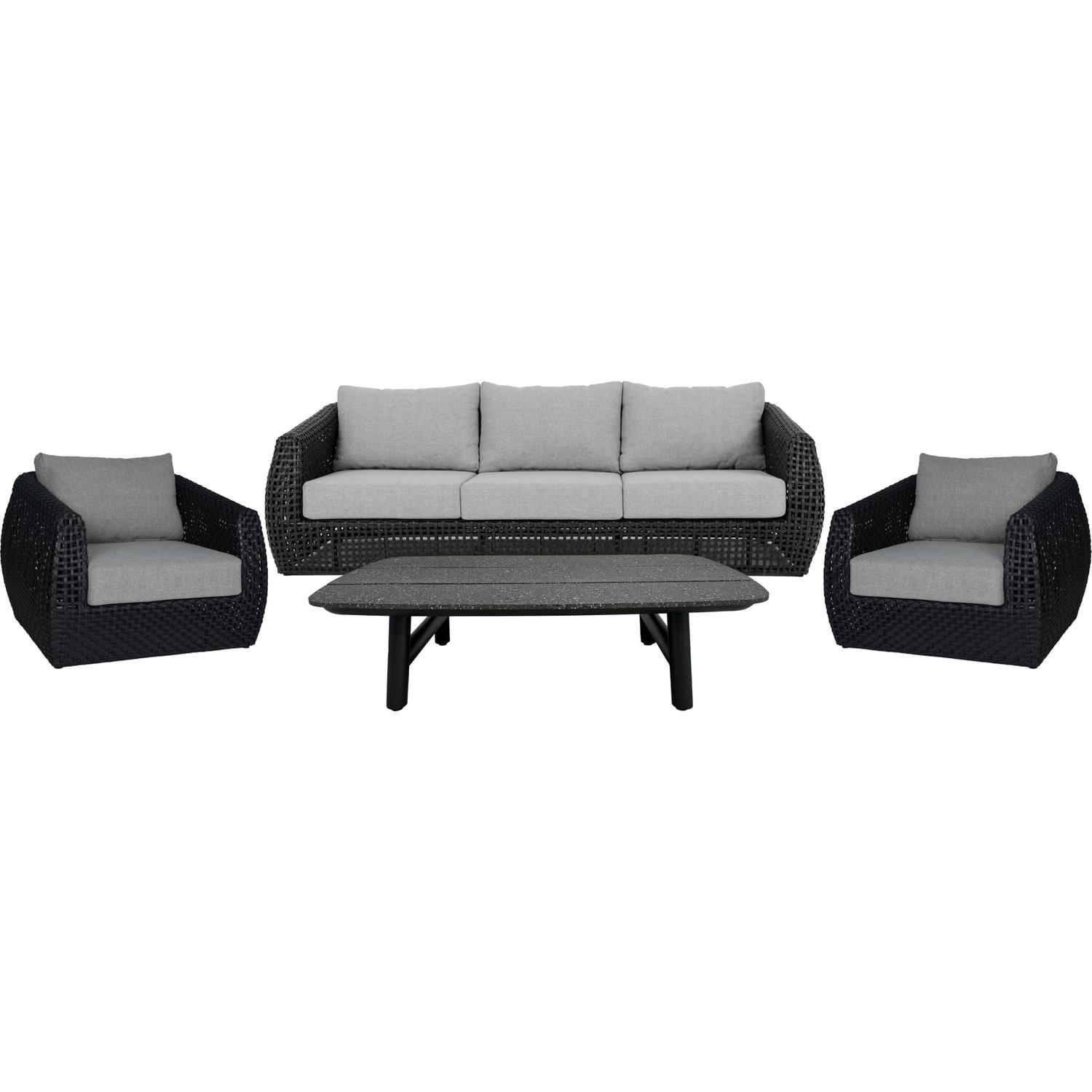 Outdoor 4 Piece Lounge Setting