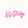Let'S Party Neon Wall Light 330 x 660 x 20mm / 5V Pink