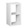 Luxe 1x2 Organiser Cube H: 760 mm, W: 410 mm, D: 340 mm White