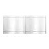 Aluminium Batten Driveway Gate W:1470mm, H:1200mm, D:65mm White