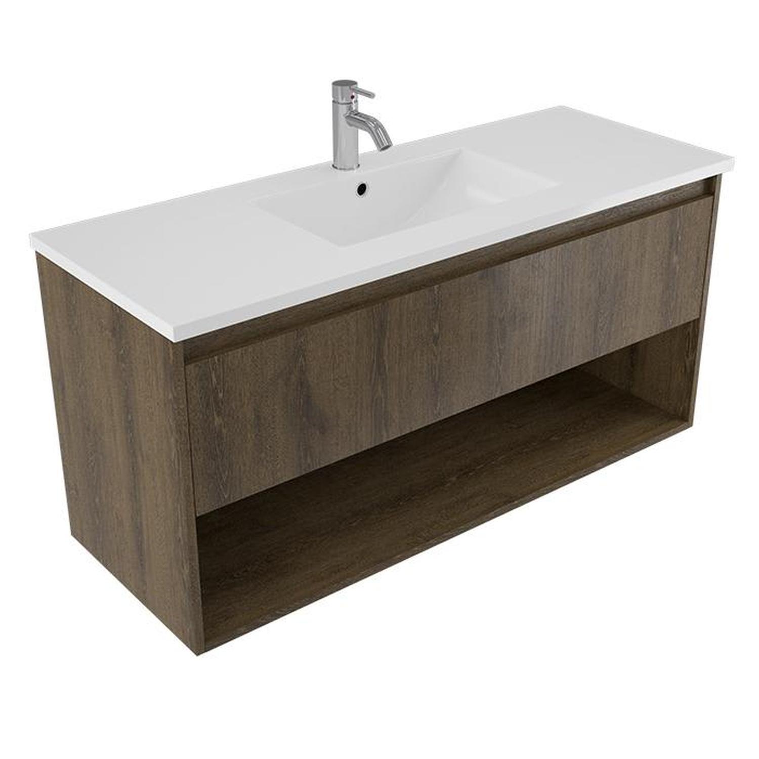Wall Vanity 1200mm Smokey Oak