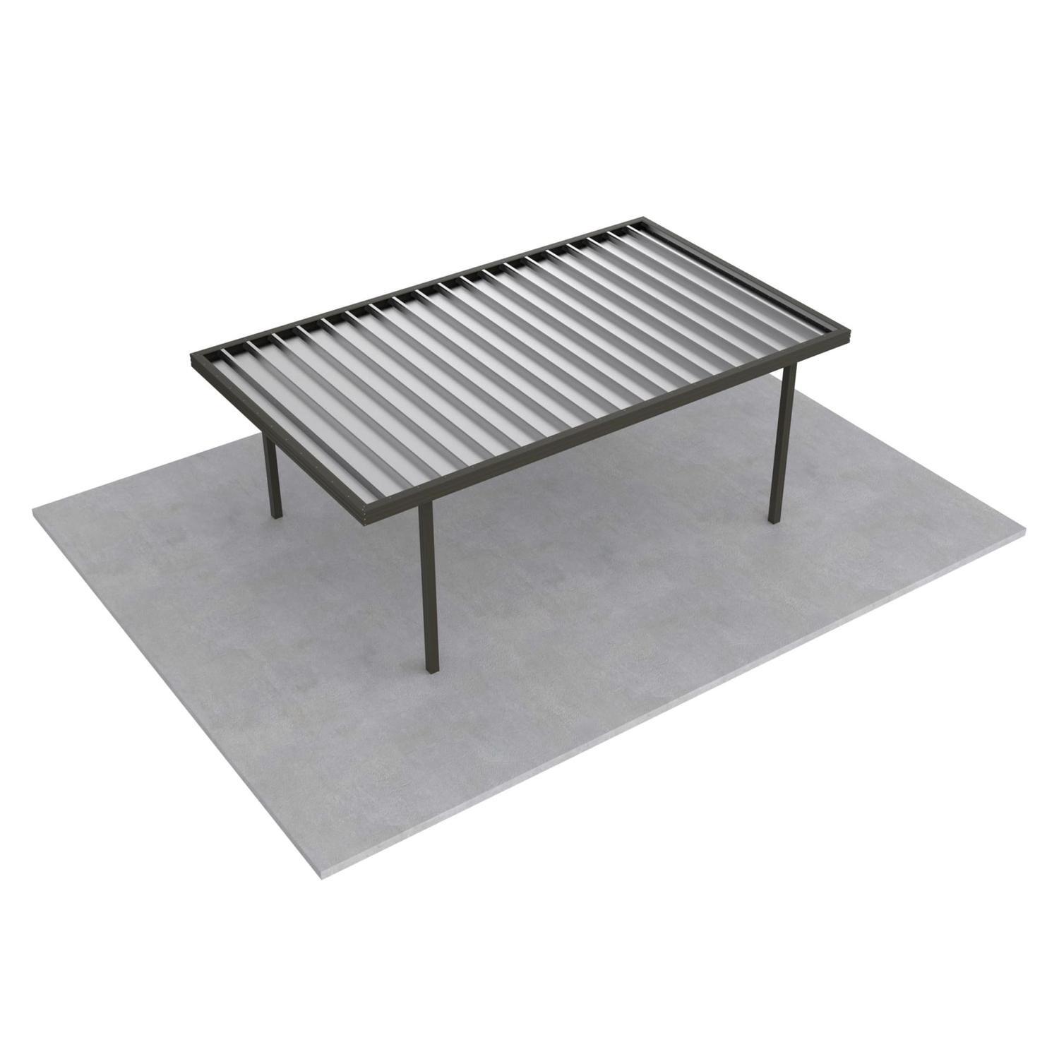 Single Carport L: 6050mm, W:3600mm, H:2100mm Ironsand