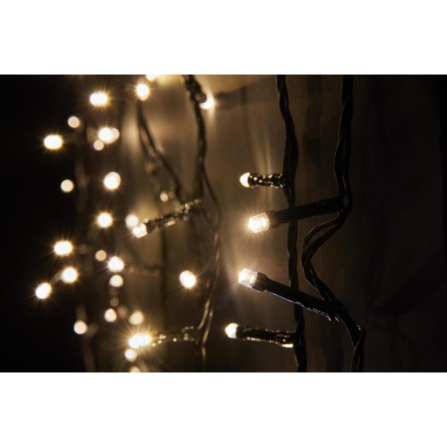 String Light Lighted wire length: 50m   Solar powered Warm white