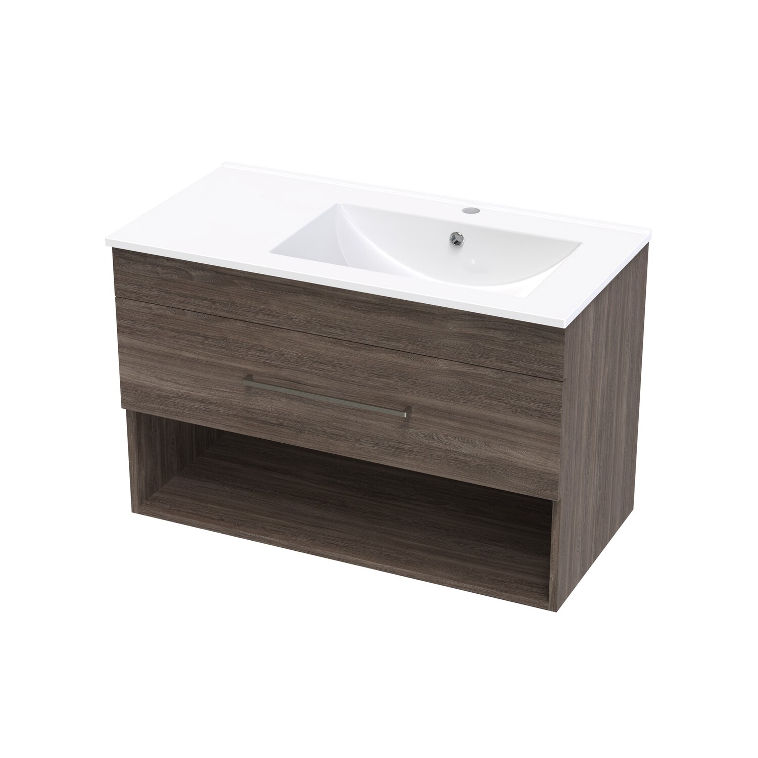 Cashmere Valley 900 Right Hand Bowl Drawer Open Colour